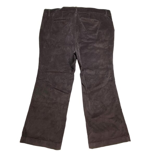 Torrid Women's Corduroy Pants 22 Short Flared Leg Brown Cotton/Spandex - Picture 4 of 8